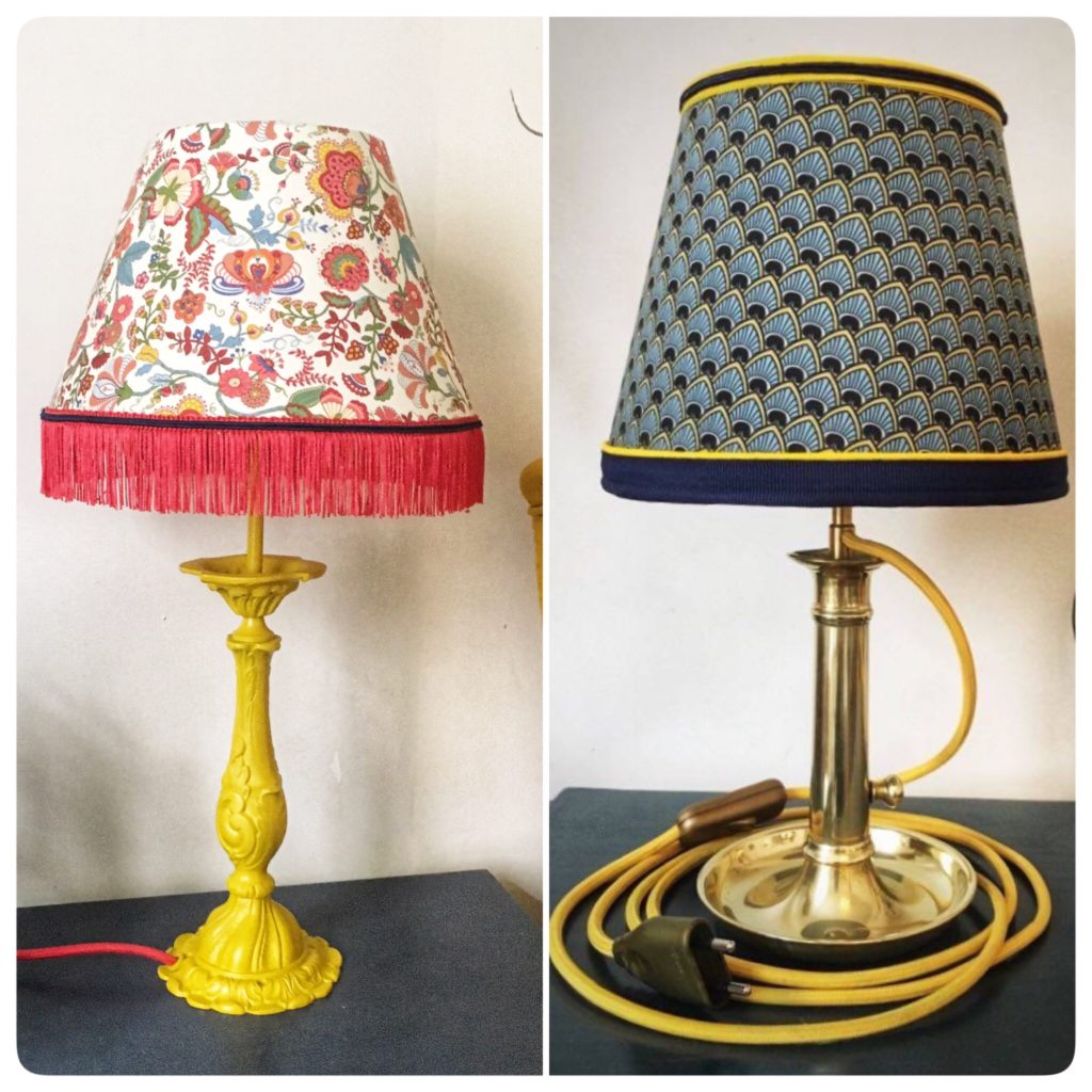 Deux lampes restaurées