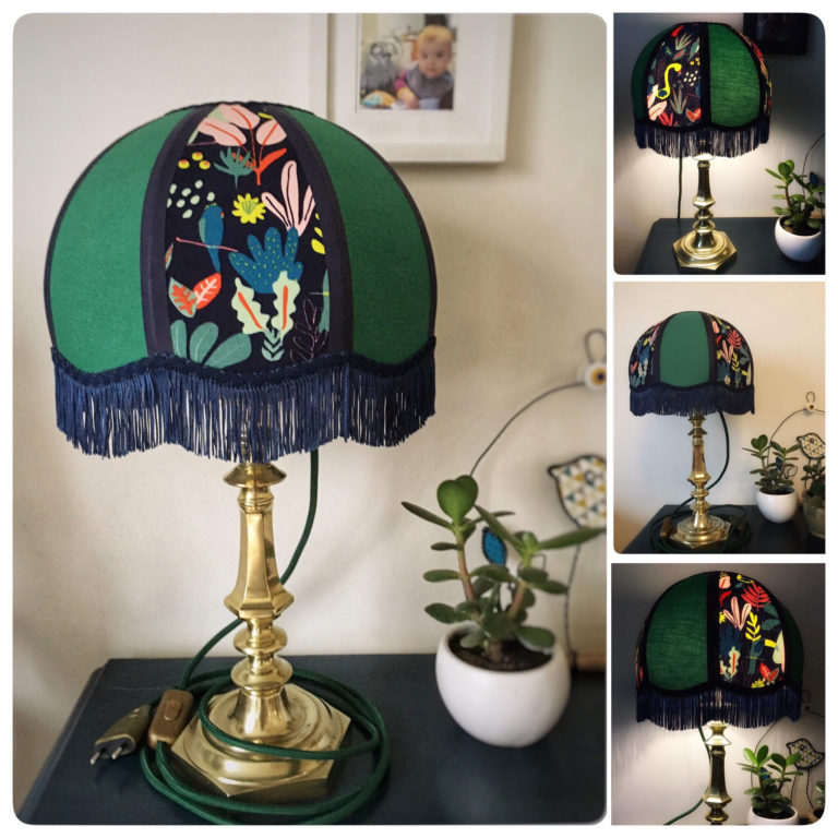 Détail d'une lampe restaurée